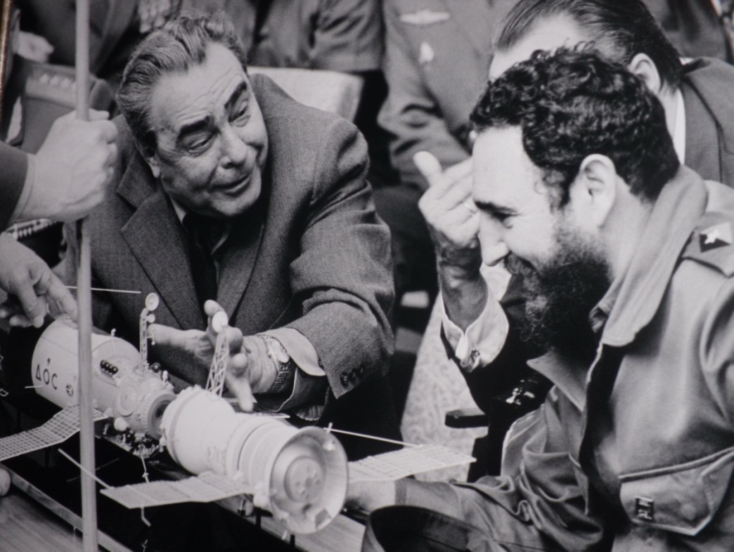 Леонид Ильич Брежнев с Фиделем Кастро